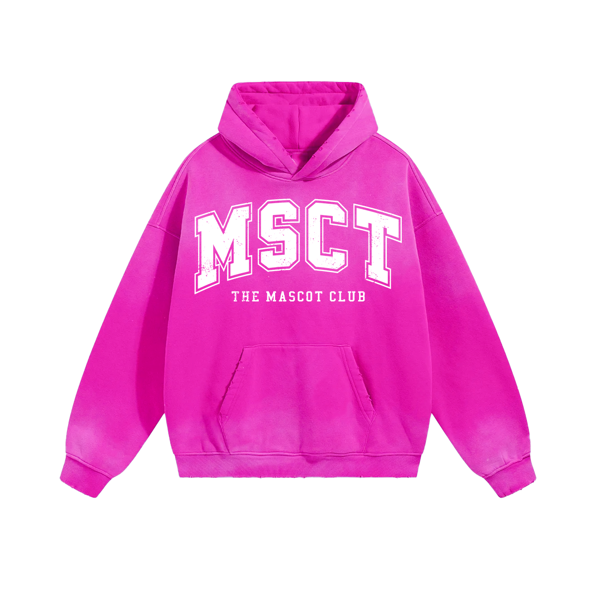 HOT PINK “MSCT UNIVERSITY” PULL-OVER HOODIE