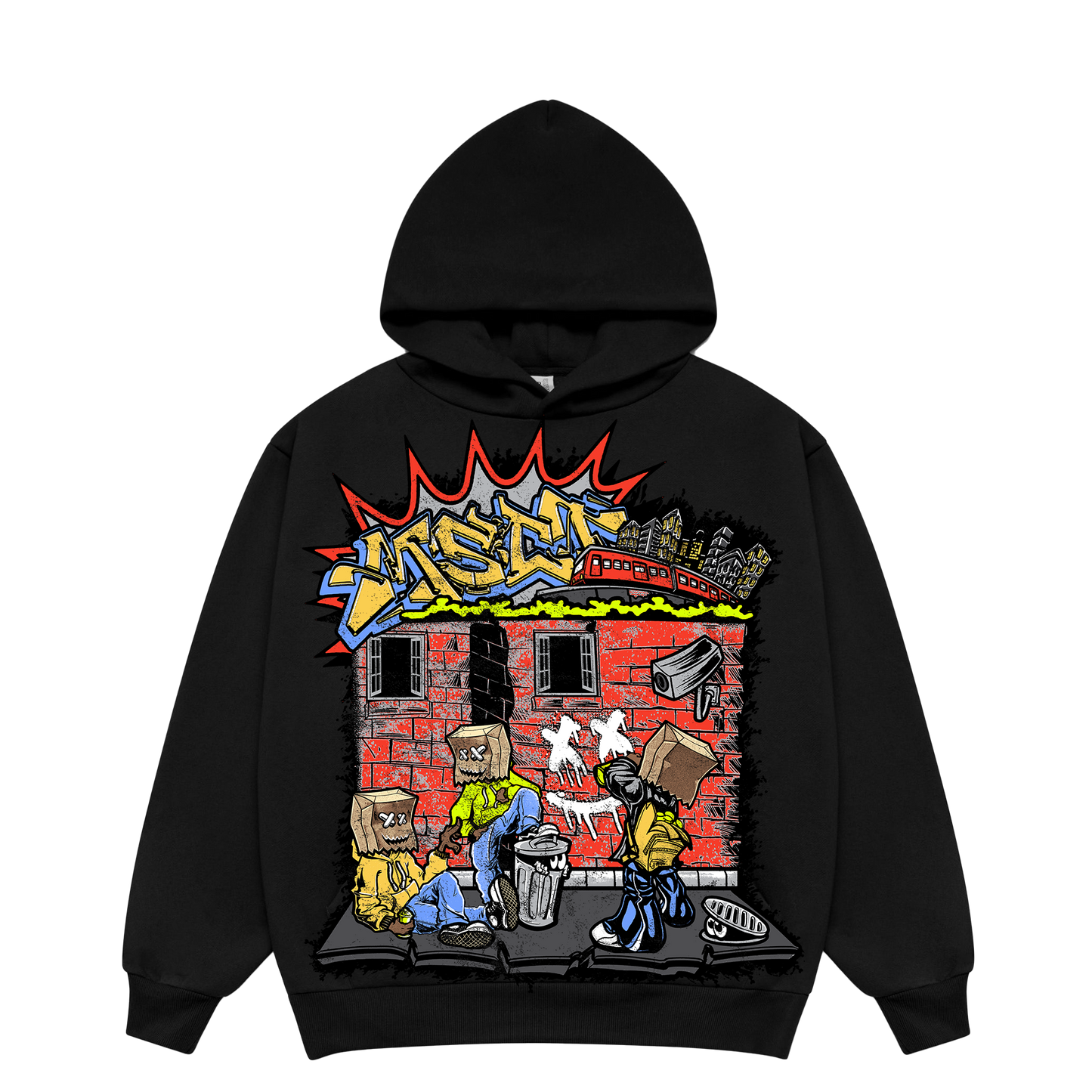 "GRAFFITI" HOODIE (RED COLORWAY)