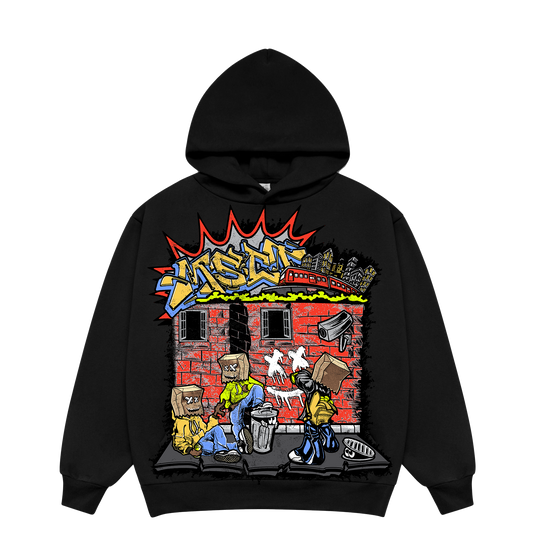 "GRAFFITI" HOODIE (RED COLORWAY)